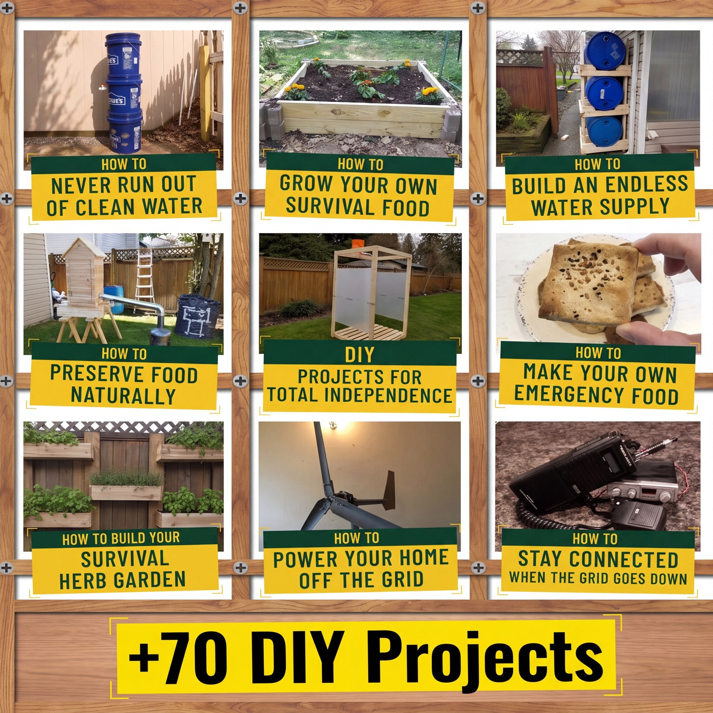 More DIY off-grid survival projects: water, food, power