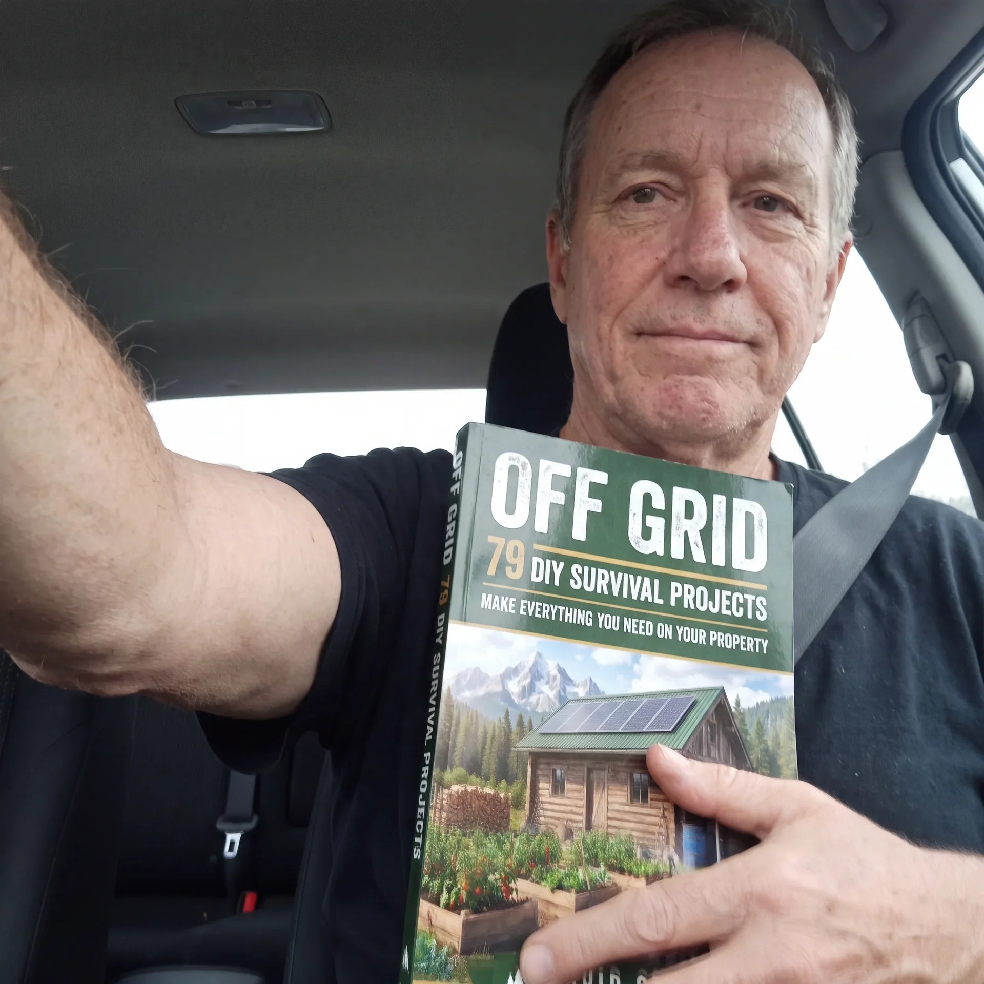 Reader with the Off Grid book — verified customer