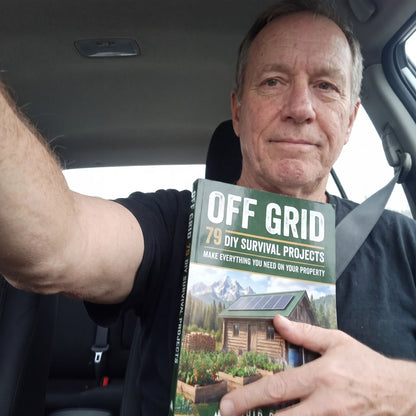 Reader with the Off Grid book — verified customer
